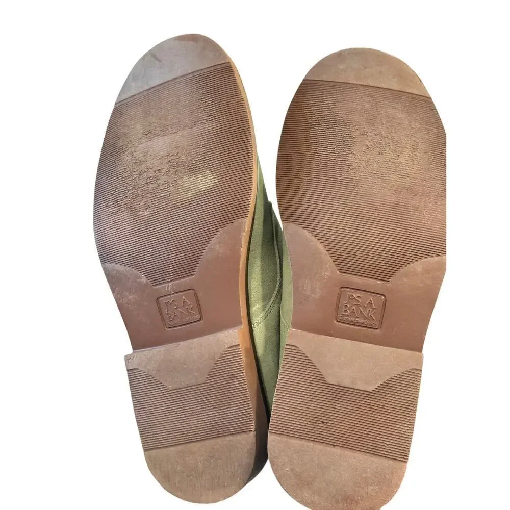 👞 Jos. A. Bank Tan Suede Derby Shoes | Men's 9.5M | Full Leather Upper 👞